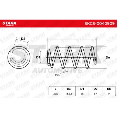 Suspension Spring Stark SKCS-0040909 SKCS-0040909 - photo 4