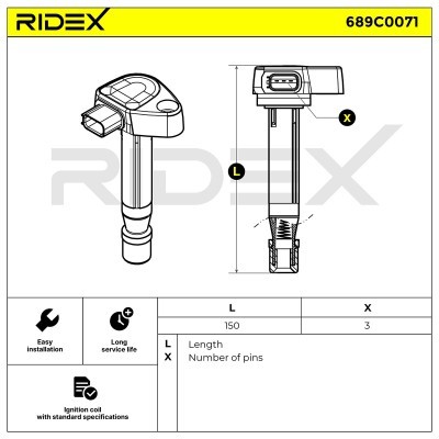 Ignition Coil RIDEX 689C0071 689C0071 - photo 4