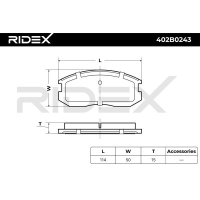 Brake Pads Set RIDEX 402B0243 402B0243 - photo 7