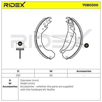 Brake Pads Set RIDEX 70B0300 70B0300 - photo 5