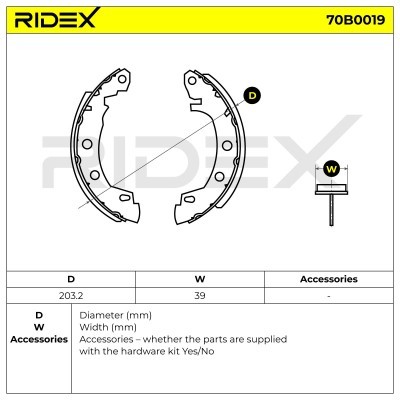 Brake Pads Set RIDEX 70B0019 70B0019 - photo 4