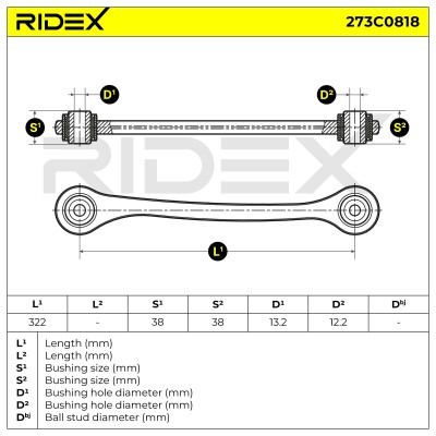 Control Arm RIDEX 273C0818 273C0818 - photo 5