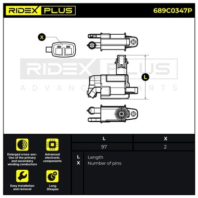 Ignition Coil RIDEX 689C0347P 689C0347P - photo 10
