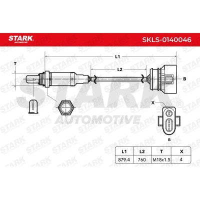 Lambda (Oxygen) Sensor Stark SKLS-0140046 SKLS-0140046 - photo 3