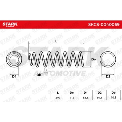 Suspension Spring Stark SKCS-0040069 SKCS-0040069 - photo 8