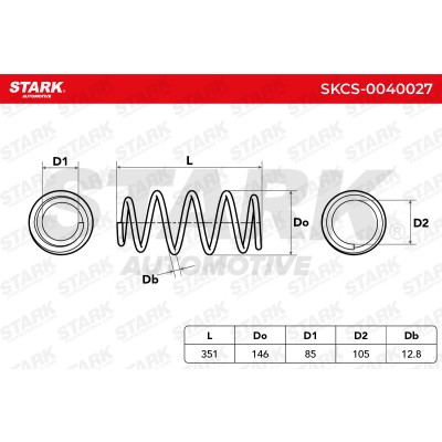 Suspension Spring Stark SKCS-0040027 SKCS-0040027 - photo 5