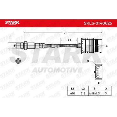 Lambda (Oxygen) Sensor Stark SKLS-0140625 SKLS-0140625 - photo 6