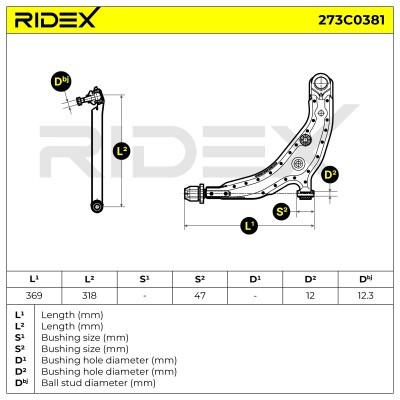 Control Arm RIDEX 273C0381 273C0381 - photo 7