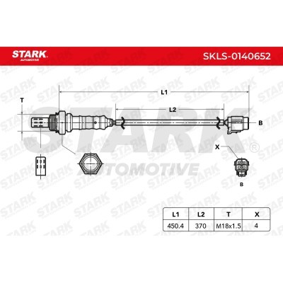 Lambda (Oxygen) Sensor Stark SKLS-0140652 SKLS-0140652 - photo 6