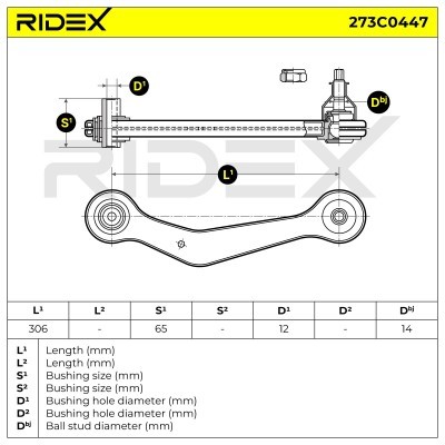 Control Arm RIDEX 273C0447 273C0447 - photo 8