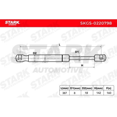 Gas Spring, boot-/cargo area Stark SKGS-0220798 SKGS-0220798 - photo 5