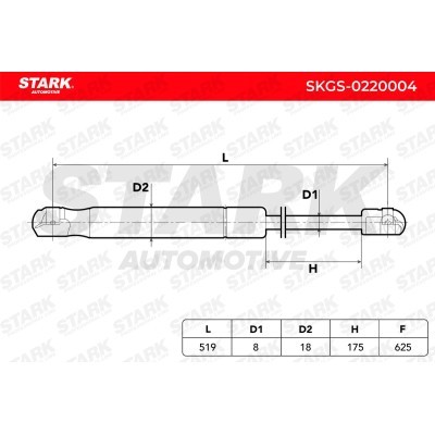 Gas Spring, boot-/cargo area Stark SKGS-0220004 SKGS-0220004 - photo 3