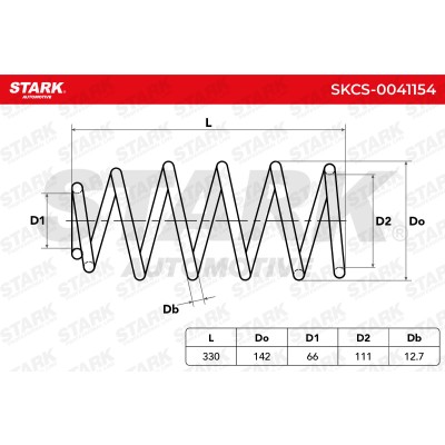 Suspension Spring Stark SKCS-0041154 SKCS-0041154 - photo 5