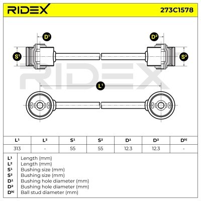 Control Arm RIDEX 273C1578 273C1578 - photo 5