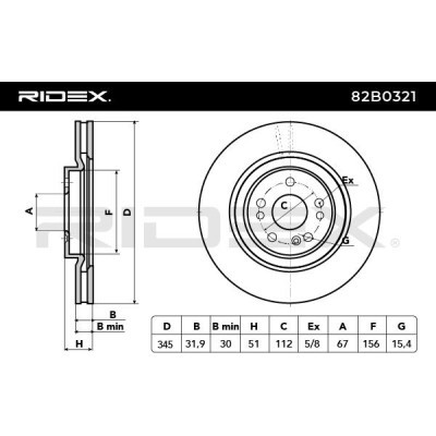 Brake Disc RIDEX 82B0321 82B0321 - photo 8