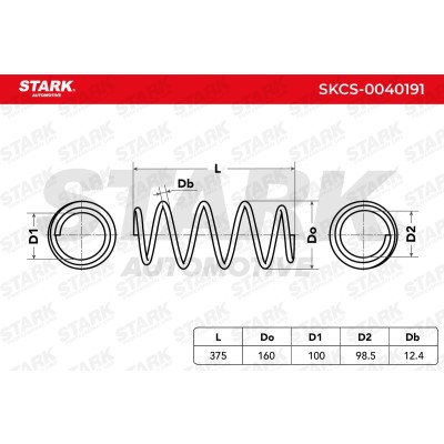 Suspension Spring Stark SKCS-0040191 SKCS-0040191 - photo 5