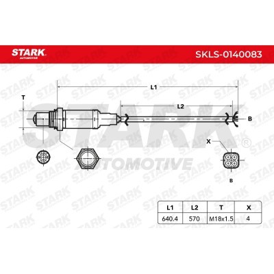 Lambda (Oxygen) Sensor Stark SKLS-0140083 SKLS-0140083 - photo 2
