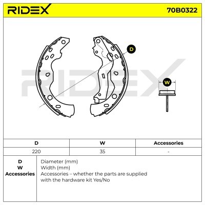 Brake Pads Set RIDEX 70B0322 70B0322 - photo 4