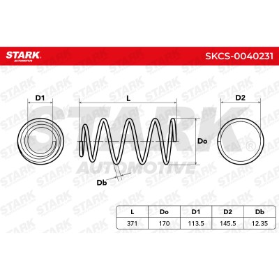 Suspension Spring Stark SKCS-0040231 SKCS-0040231 - photo 5