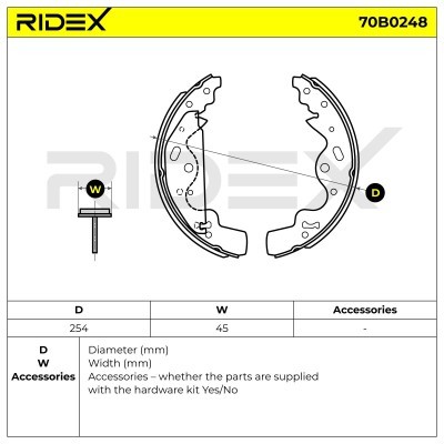 Brake Pads Set RIDEX 70B0248 70B0248 - photo 5