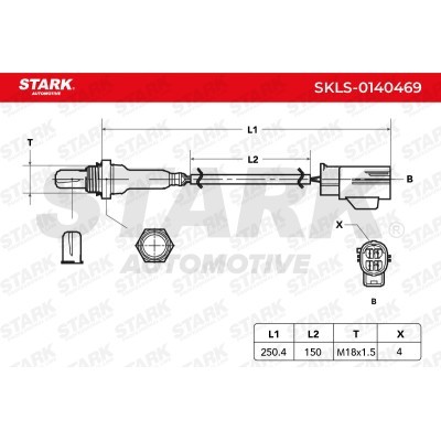 Lambda (Oxygen) Sensor Stark SKLS-0140469 SKLS-0140469 - photo 10