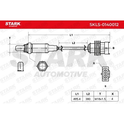 Lambda (Oxygen) Sensor Stark SKLS-0140012 SKLS-0140012 - photo 3