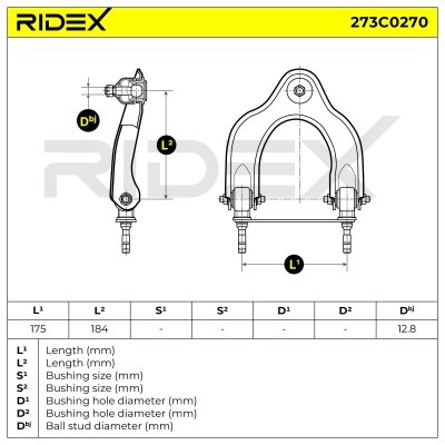 Control Arm RIDEX 273C0270 273C0270 - photo 6