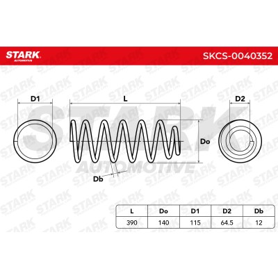 Suspension Spring Stark SKCS-0040352 SKCS-0040352 - photo 5