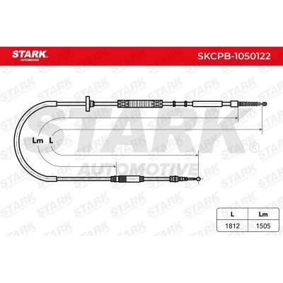 Cable Pull, Parking Brake Stark SKCPB-1050122 SKCPB-1050122 - photo 6