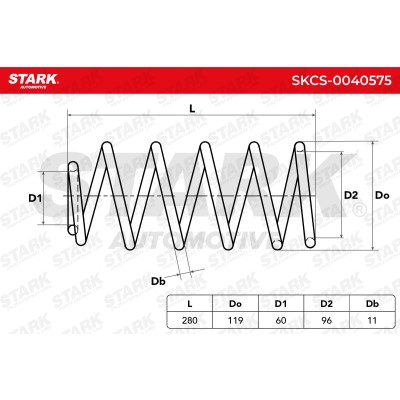 Suspension Spring Stark SKCS-0040575 SKCS-0040575 - photo 5