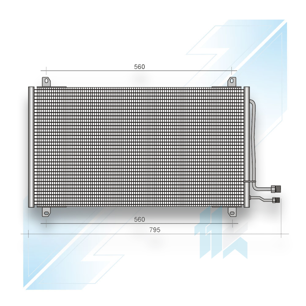 Condenser for Mercedes-Benz Sprinter I  1995 - 210MBW9010 - photo 1