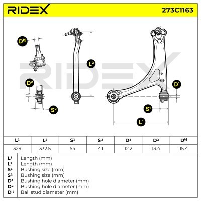 Control Arm RIDEX 273C1163 273C1163 - photo 6