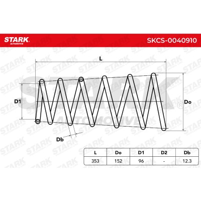 Suspension Spring Stark SKCS-0040910 SKCS-0040910 - photo 5