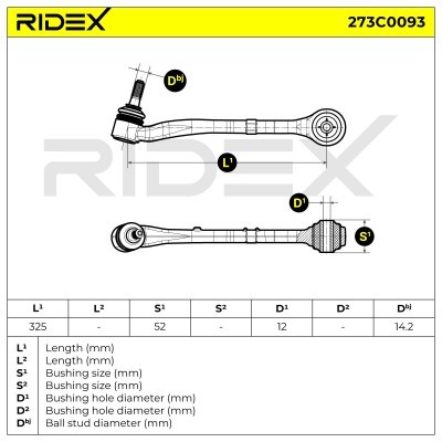 Control Arm RIDEX 273C0093 273C0093 - photo 4