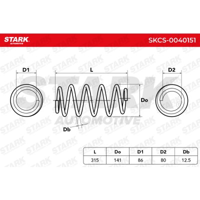 Suspension Spring Stark SKCS-0040151 SKCS-0040151 - photo 5