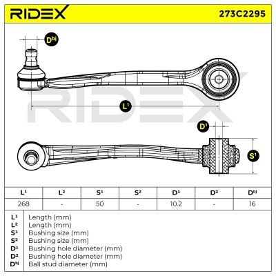 Control Arm RIDEX 273C2295 273C2295 - photo 7