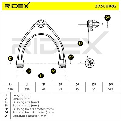Control Arm RIDEX 273C0082 273C0082 - photo 7