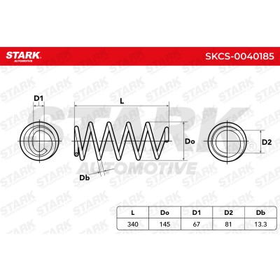 Suspension Spring Stark SKCS-0040185 SKCS-0040185 - photo 6