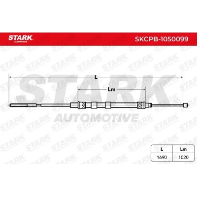 Cable Pull, Parking Brake Stark SKCPB-1050099 SKCPB-1050099 - photo 3