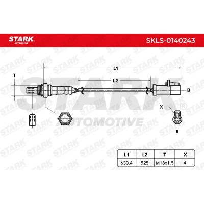 Lambda (Oxygen) Sensor Stark SKLS-0140243 SKLS-0140243 - photo 5