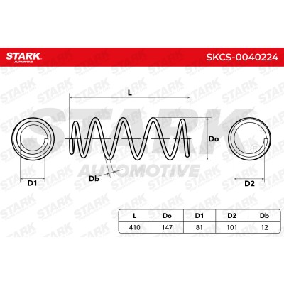 Suspension Spring Stark SKCS-0040224 SKCS-0040224 - photo 6