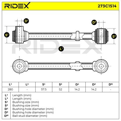 Control Arm RIDEX 273C1514 273C1514 - photo 7
