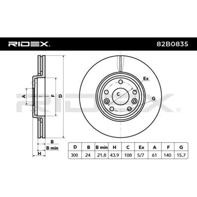 Brake Disc RIDEX 82B0835 82B0835 - photo 4