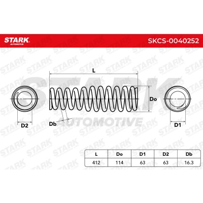 Suspension Spring Stark SKCS-0040252 SKCS-0040252 - photo 6