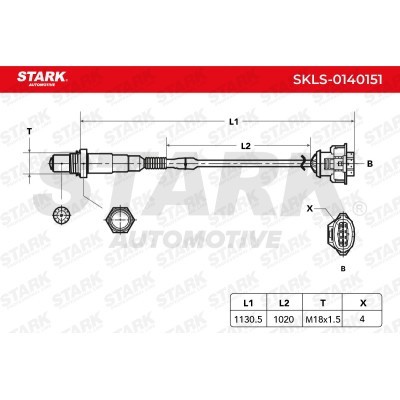 Lambda (Oxygen) Sensor Stark SKLS-0140151 SKLS-0140151 - photo 3