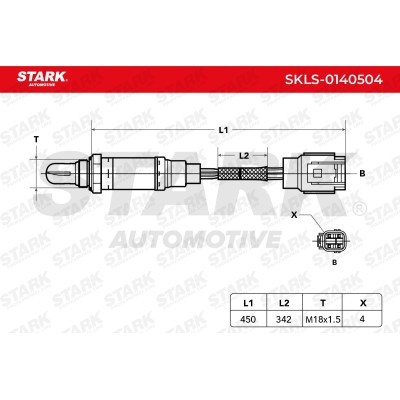 Lambda (Oxygen) Sensor Stark SKLS-0140504 SKLS-0140504 - photo 6