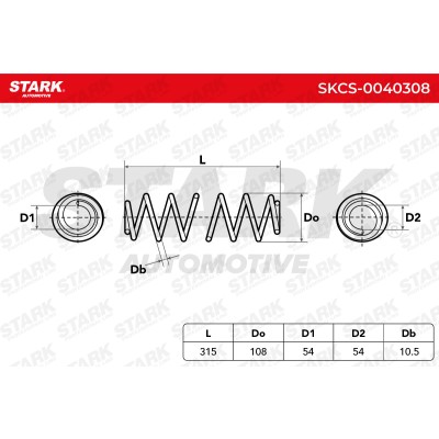 Suspension Spring Stark SKCS-0040308 SKCS-0040308 - photo 5