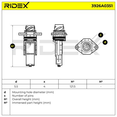 Air Mass Sensor RIDEX 3926A0351 3926A0351 - photo 6