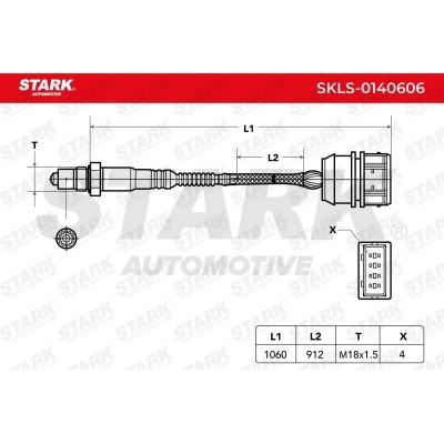 Lambda (Oxygen) Sensor Stark SKLS-0140606 SKLS-0140606 - photo 7