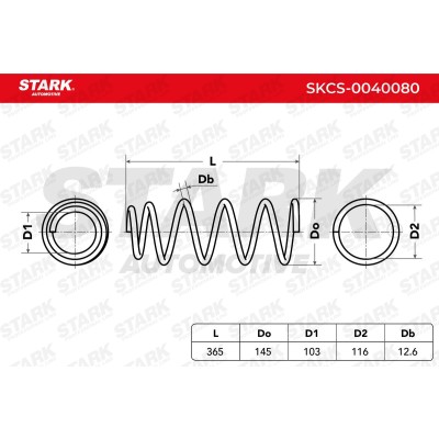 Suspension Spring Stark SKCS-0040080 SKCS-0040080 - photo 5